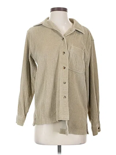 Pre-owned L.l.bean Long Sleeve Button Down Shirt In Tan