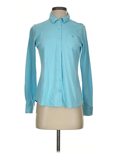 Pre-owned L.l.bean Long Sleeve Button Down Shirt In Teal
