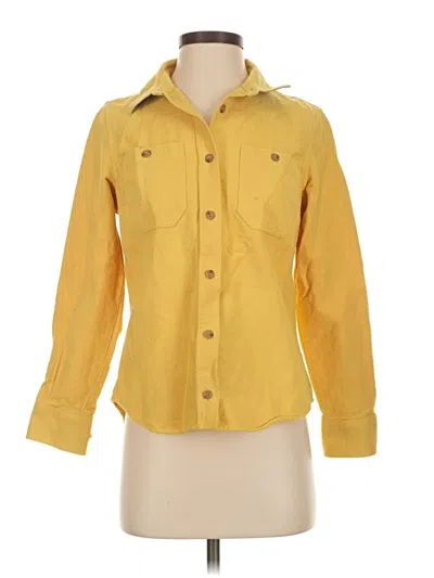 Pre-owned L.l.bean Long Sleeve Button Down Shirt In Yellow