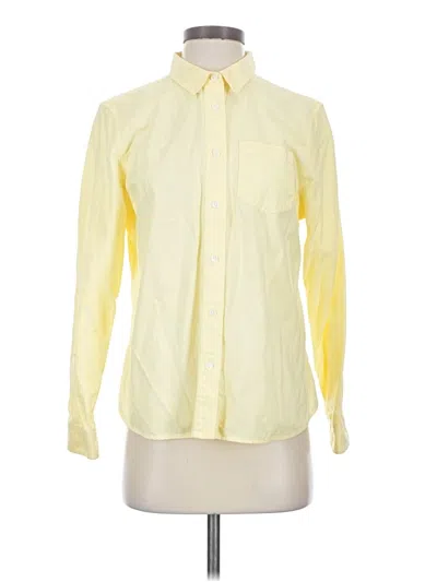 Pre-owned L.l.bean Long Sleeve Button Down Shirt In Yellow