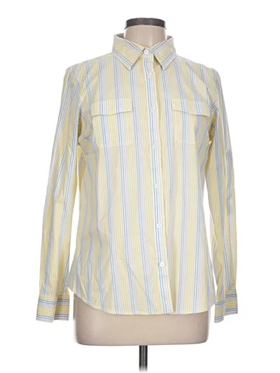 Pre-owned L.l.bean Long Sleeve Button Down Shirt In Yellow