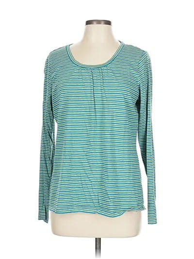 Pre-owned L.l.bean Long Sleeve Henley Shirt In Green