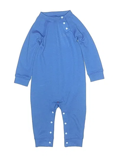 Pre-owned L.l.bean Kids' Long Sleeve Onesie In Blue