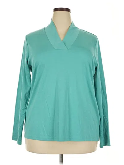 Pre-owned L.l.bean Long Sleeve Polo Shirt In Blue