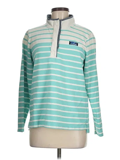 Pre-owned L.l.bean Long Sleeve Polo Shirt In Blue