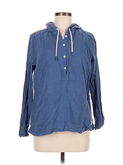 Pre-owned L.l.bean Long Sleeve Polo Shirt In Blue
