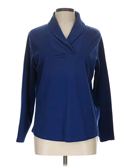 Pre-owned L.l.bean Long Sleeve Polo Shirt In Blue