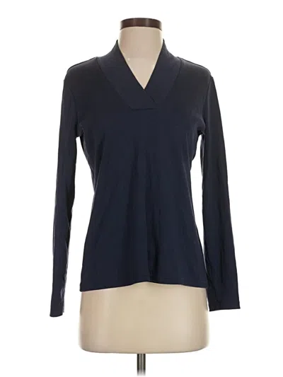 Pre-owned L.l.bean Long Sleeve Polo Shirt In Blue