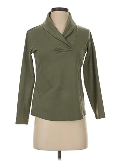 Pre-owned L.l.bean Long Sleeve Polo Shirt In Green