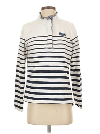 Pre-owned L.l.bean Long Sleeve Polo Shirt In Ivory