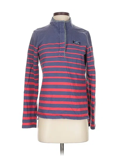 Pre-owned L.l.bean Long Sleeve Polo Shirt In Red
