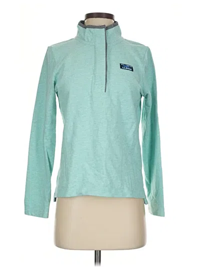 Pre-owned L.l.bean Long Sleeve Polo Shirt In Teal