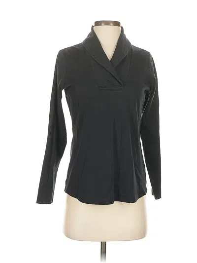 Pre-owned L.l.bean Long Sleeve Top Black Cowl Neck Tops