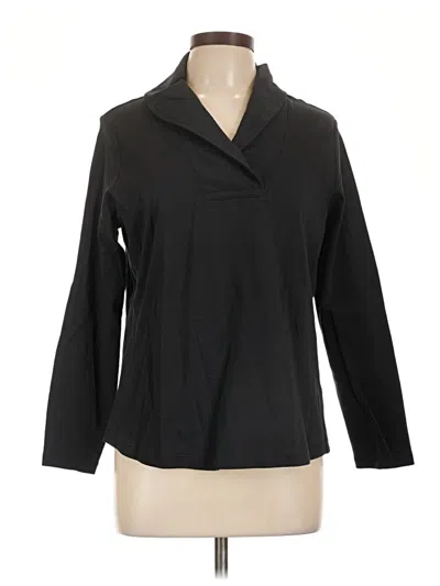 L.l.bean Long Sleeve Top Black Cowl Neck Tops