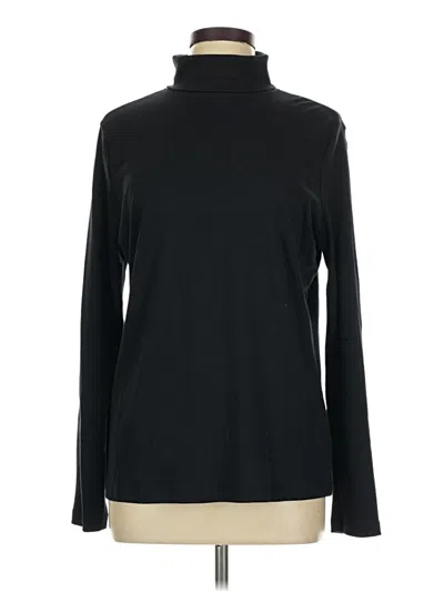 Pre-owned L.l.bean Long Sleeve Top Black Turtleneck Tops