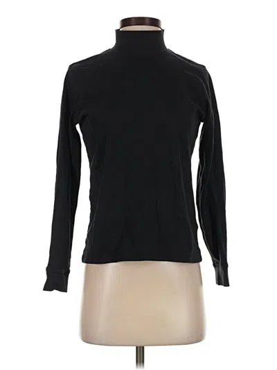 Pre-owned L.l.bean Long Sleeve Top Black Turtleneck Tops
