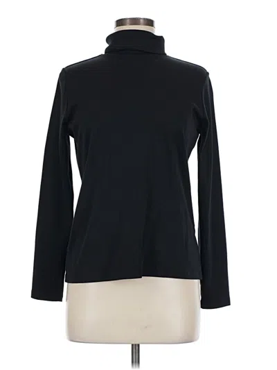 Pre-owned L.l.bean Long Sleeve Top Black Turtleneck Tops