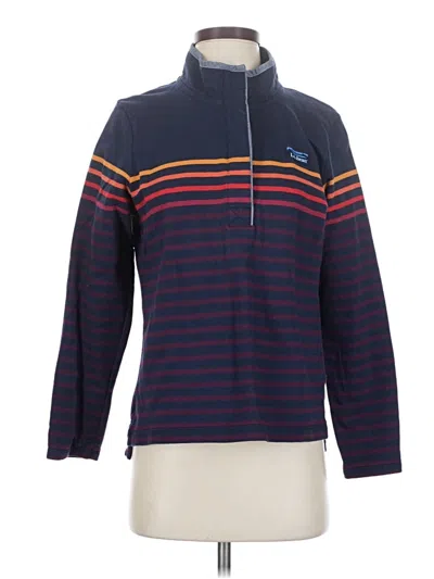 Pre-owned L.l.bean Long Sleeve Top Blue Turtleneck Tops