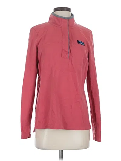 Pre-owned L.l.bean Long Sleeve Top Pink Turtleneck Tops
