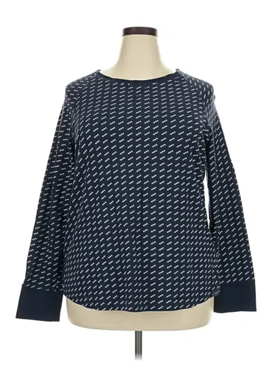 Pre-owned L.l.bean Long Sleeve T-shirt In Blue