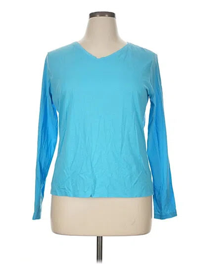 Pre-owned L.l.bean Long Sleeve T-shirt In Blue