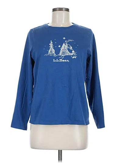 Pre-owned L.l.bean Long Sleeve T-shirt In Blue