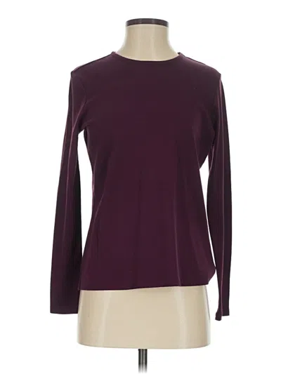 Pre-owned L.l.bean Long Sleeve T-shirt In Burgundy
