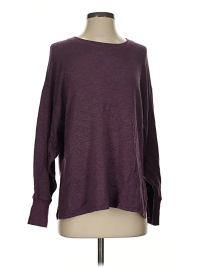 Pre-owned L.l.bean Long Sleeve T-shirt In Burgundy