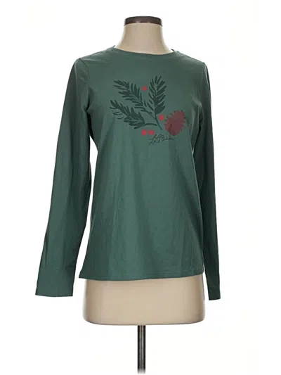 Pre-owned L.l.bean Long Sleeve T-shirt In Green