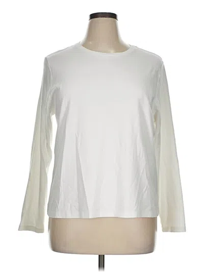 Pre-owned L.l.bean Long Sleeve T-shirt In Ivory