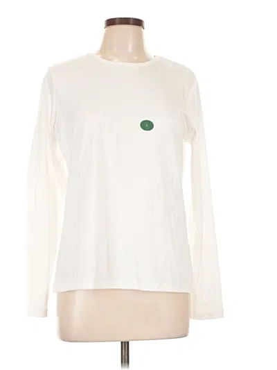 Pre-owned L.l.bean Long Sleeve T-shirt In Ivory