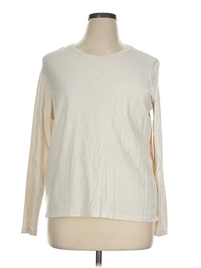 Pre-owned L.l.bean Long Sleeve T-shirt In Ivory