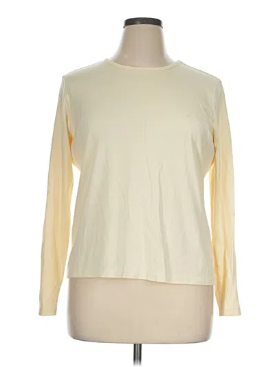 Pre-owned L.l.bean Long Sleeve T-shirt In Ivory
