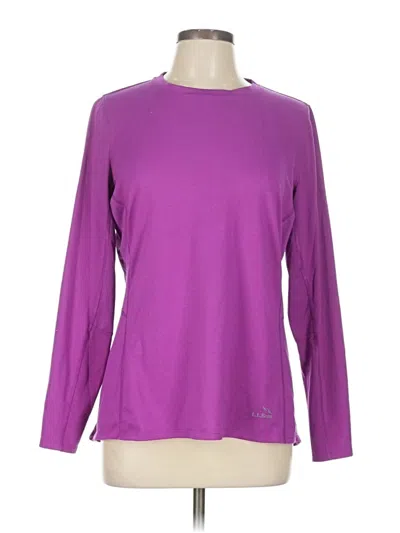 Pre-owned L.l.bean Long Sleeve T-shirt In Purple