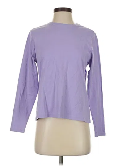 Pre-owned L.l.bean Long Sleeve T-shirt In Purple