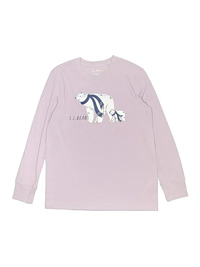 Pre-owned L.l.bean Kids' Long Sleeve T-shirt In Purple