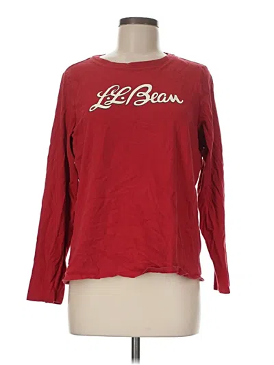 Pre-owned L.l.bean Long Sleeve T-shirt In Red