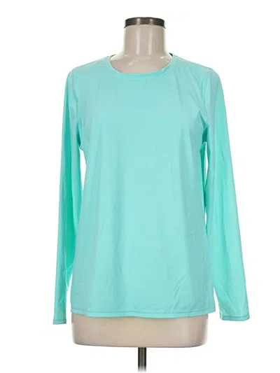 Pre-owned L.l.bean Long Sleeve T-shirt In Teal