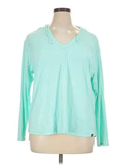 Pre-owned L.l.bean Long Sleeve T-shirt In Teal