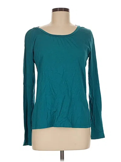 Pre-owned L.l.bean Long Sleeve T-shirt In Teal