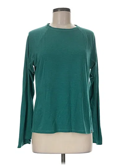 Pre-owned L.l.bean Long Sleeve T-shirt In Teal