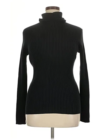 Pre-owned L.l.bean Long Sleeve Turtleneck In Black