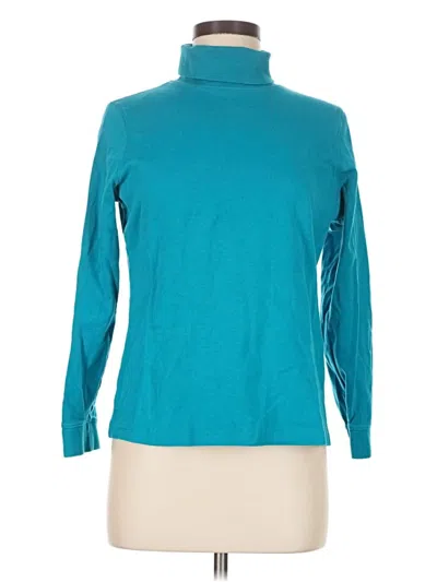 Pre-owned L.l.bean Long Sleeve Turtleneck In Blue