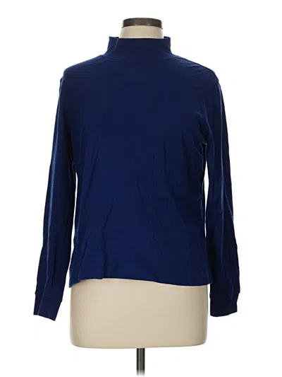 Pre-owned L.l.bean Long Sleeve Turtleneck In Blue