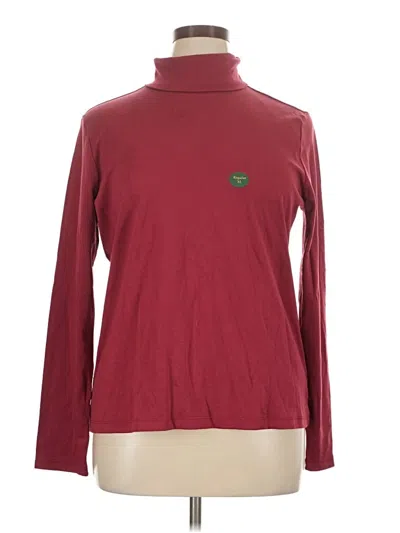 Pre-owned L.l.bean Long Sleeve Turtleneck In Burgundy