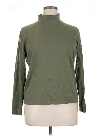 Pre-owned L.l.bean Long Sleeve Turtleneck In Green