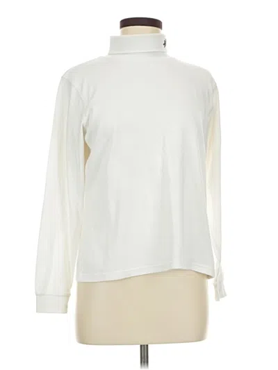 Pre-owned L.l.bean Long Sleeve Turtleneck In Ivory