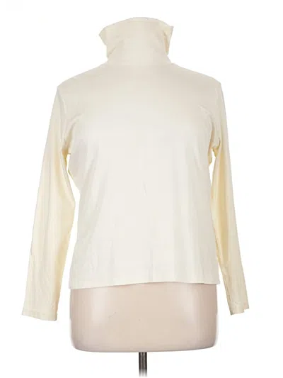 Pre-owned L.l.bean Long Sleeve Turtleneck In Ivory