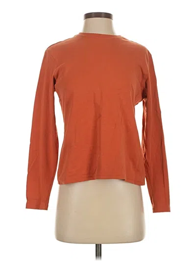 Pre-owned L.l.bean Long Sleeve Turtleneck In Orange