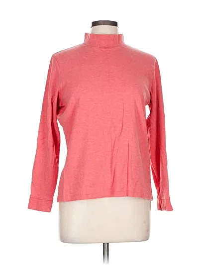 Pre-owned L.l.bean Long Sleeve Turtleneck In Pink